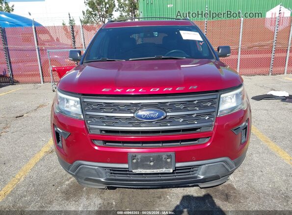 1FM5K7D80KGA09408 2019 FORD EXPLORER Maroon Rear interior view