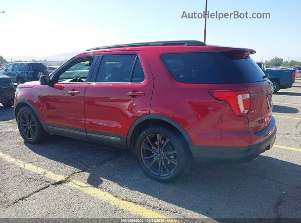 1FM5K7D80KGA09408 2019 FORD EXPLORER Maroon Rear left