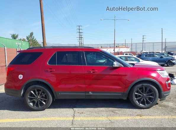1FM5K7D80KGA09408 2019 FORD EXPLORER Maroon 360 interior view