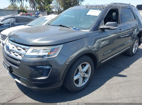 1FM5K7D80KGB08651 2019 FORD EXPLORER Серый Передняя левая четверть