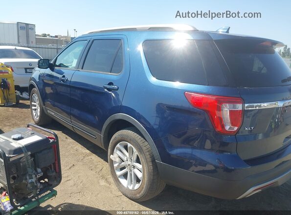 1FM5K7D81GGD14441 2016 FORD EXPLORER Синий Задняя левая четверть