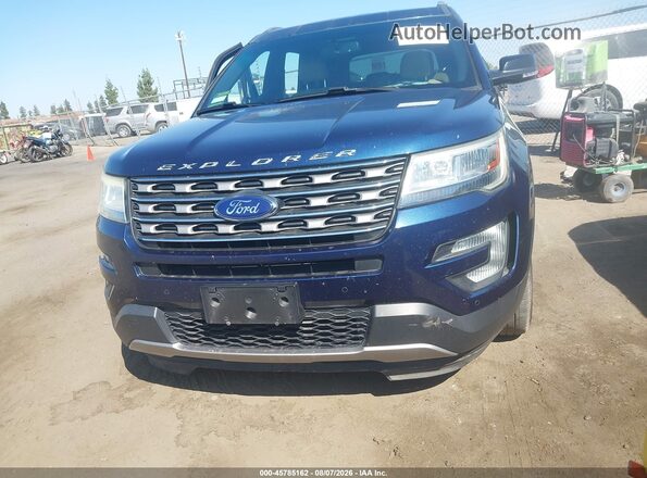 1FM5K7D81GGD14441 2016 FORD EXPLORER Синий Вид щитка приборов