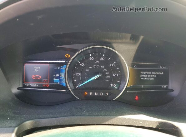 1FM5K7D81GGD28551 2016 FORD EXPLORER Blue Widok zestawu wskaźników