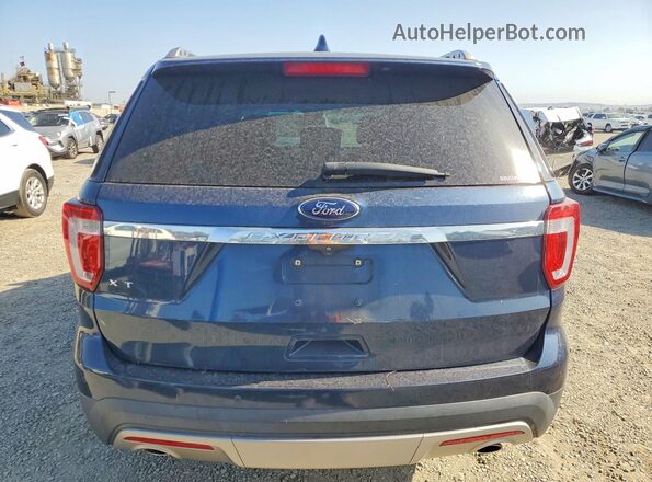 1FM5K7D81GGD28551 2016 FORD EXPLORER Blue Widok z tyłu