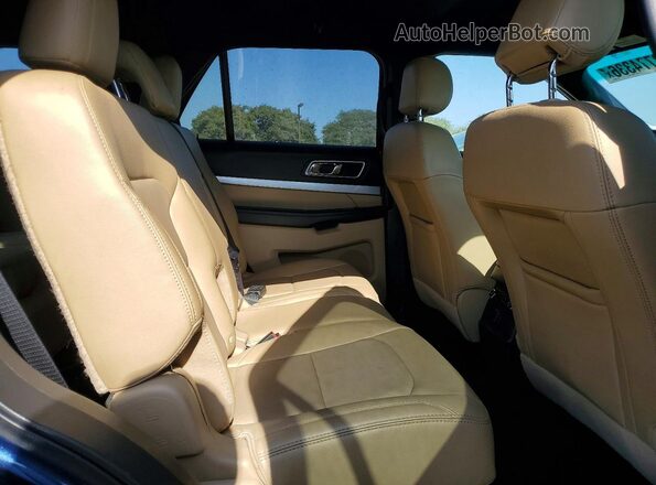 1FM5K7D81GGD28551 2016 FORD EXPLORER Blue Widok wnętrza z tyłu
