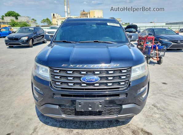 1FM5K7D81HGE11155 2017 FORD EXPLORER Black Front view