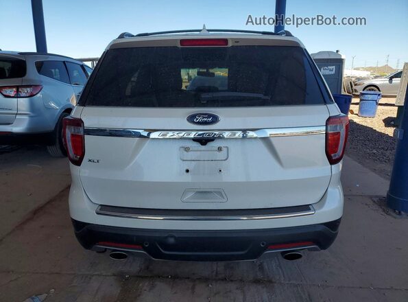 1FM5K7D81JGC00642 2018 FORD EXPLORER White Հետևի տեսք