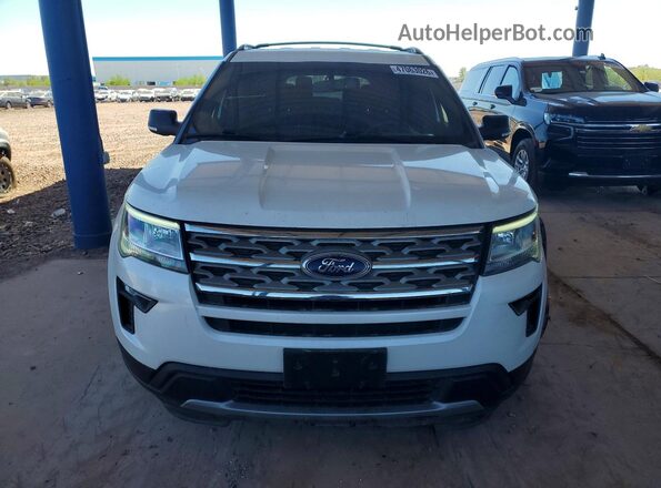1FM5K7D81JGC00642 2018 FORD EXPLORER White Դիմացի տեսք