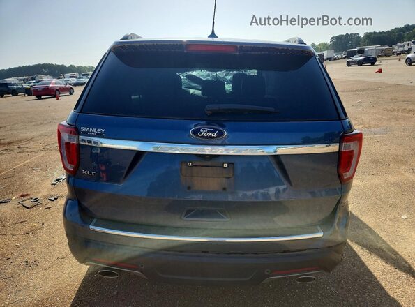 1FM5K7D81JGC05436 2018 FORD EXPLORER Blue Rear view