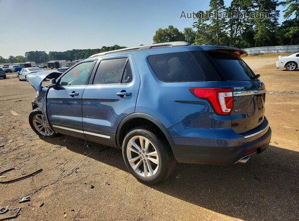1FM5K7D81JGC05436 2018 FORD EXPLORER Blue Rear left