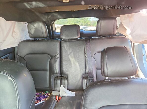 1FM5K7D81JGC05436 2018 FORD EXPLORER Blue Rear seats view