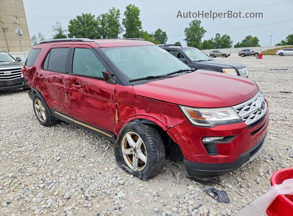 1FM5K7D81KGA39081 2019 FORD EXPLORER Red Przód prawy