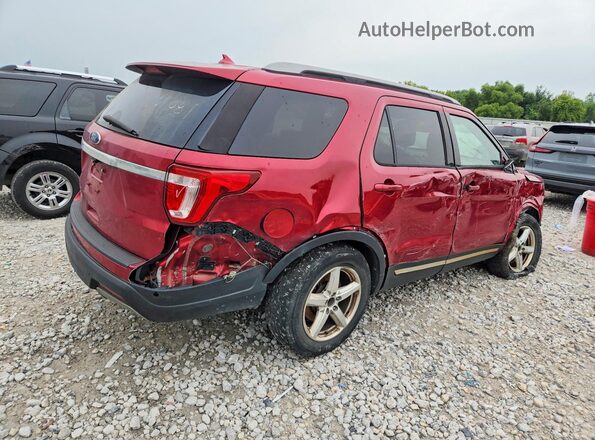 1FM5K7D81KGA39081 2019 FORD EXPLORER Red Tył prawy