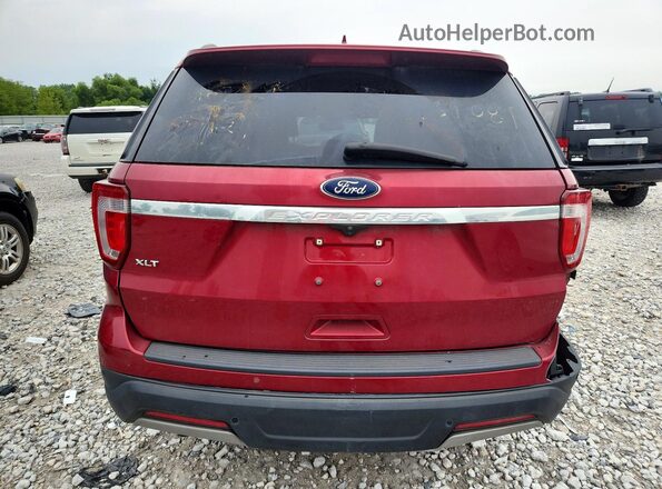 1FM5K7D81KGA39081 2019 FORD EXPLORER Red Widok z tyłu
