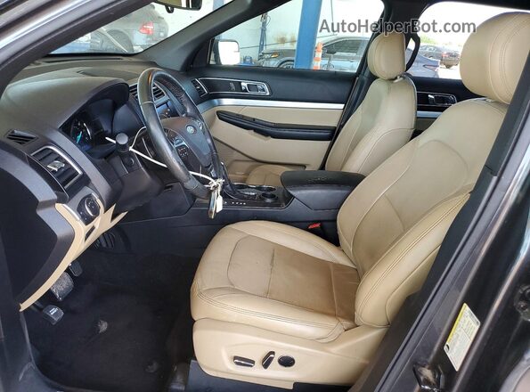 1FM5K7D82GGA70797 2016 FORD EXPLORER Gray Vista interior delantera