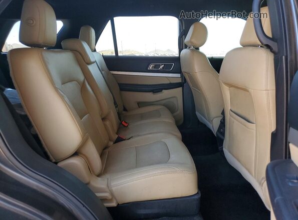 1FM5K7D82GGA70797 2016 FORD EXPLORER Gray Vista interior trasera