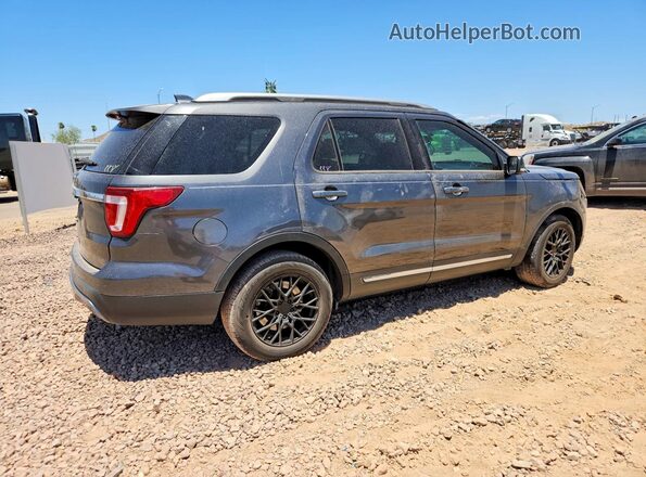 1FM5K7D82GGA70797 2016 FORD EXPLORER Gray Trasero derecho