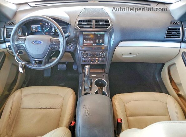 1FM5K7D82GGA70797 2016 FORD EXPLORER Gray Vista del salpicadero