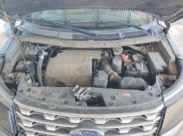 1FM5K7D82GGA70797 2016 FORD EXPLORER Gray Vista del compartimento del motor