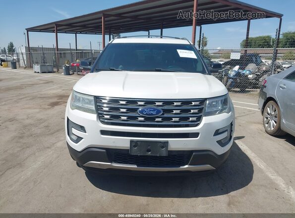 1FM5K7D82GGB80281 2016 FORD EXPLORER White ხელსაწყოთა პანელის ხედი