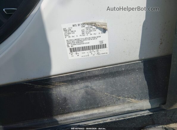 1FM5K7D82HGD12120 2017 FORD EXPLORER White Engine compartment view