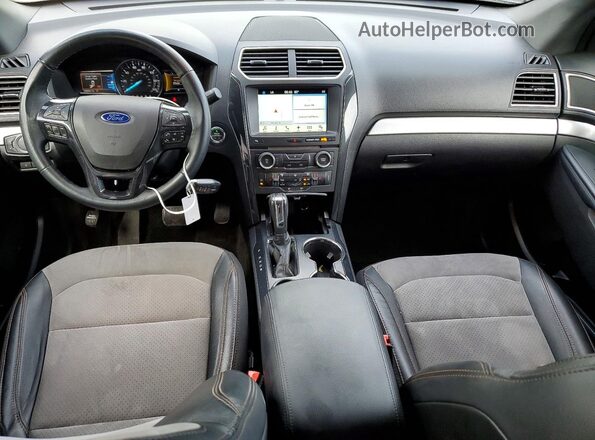 1FM5K7D82HGD40581 2017 FORD EXPLORER Black Вид панелі приладів