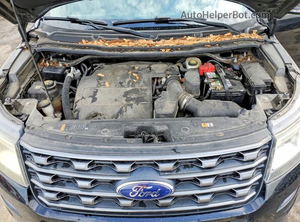 1FM5K7D82HGD40581 2017 FORD EXPLORER Black Вид підкапотного простору
