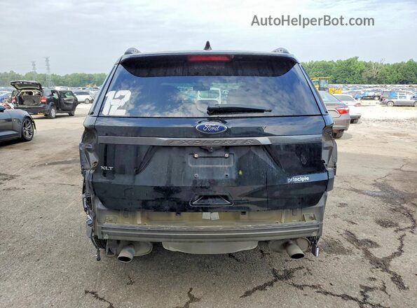1FM5K7D82HGD40581 2017 FORD EXPLORER Black Вид ззаду