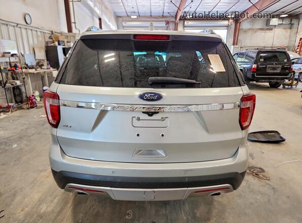 1FM5K7D82HGD81065 2017 FORD EXPLORER Silver Vista interior trasera