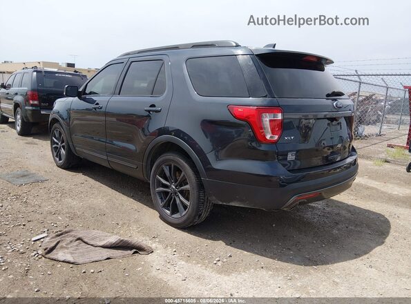 1FM5K7D82HGD84015 2017 FORD EXPLORER Black უკანა მარცხენა