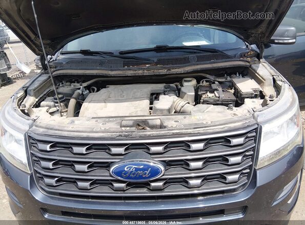 1FM5K7D82HGD84015 2017 FORD EXPLORER Black უკანა ხედი