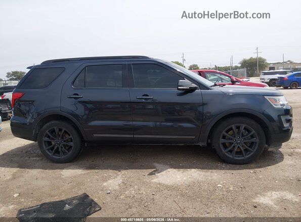 1FM5K7D82HGD84015 2017 FORD EXPLORER Black უკანა სალონის ხედი