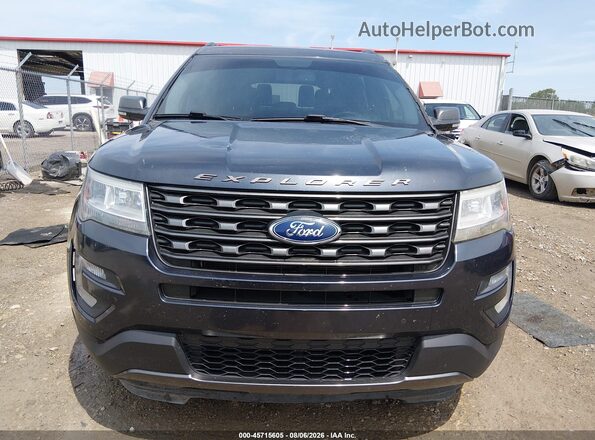 1FM5K7D82HGD84015 2017 FORD EXPLORER Black ხელსაწყოთა პანელის ხედი