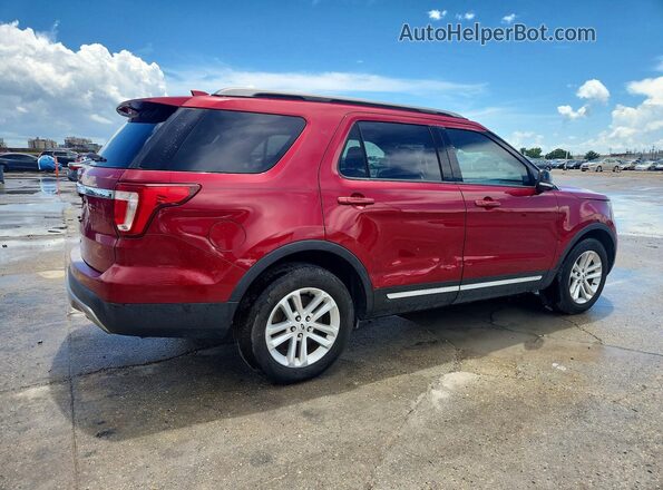 1FM5K7D82HGD95791 2017 FORD EXPLORER Красный Задняя правая четверть