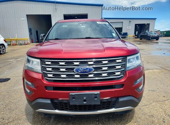 1FM5K7D82HGD95791 2017 FORD EXPLORER Красный Вид спереди