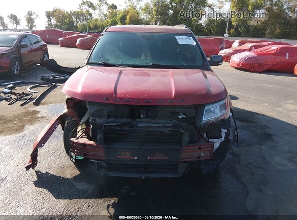 1FM5K7D82JGA25687 2018 FORD EXPLORER Red Vista interior trasera