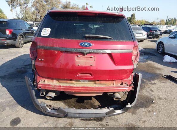 1FM5K7D82JGA25687 2018 FORD EXPLORER Red 