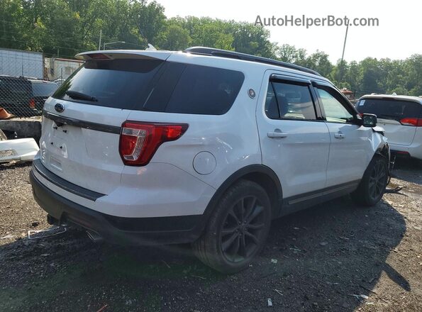 1FM5K7D82JGA96906 2018 FORD EXPLORER White Trasero derecho