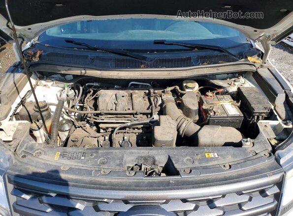 1FM5K7D82JGA96906 2018 FORD EXPLORER White Vista del compartimento del motor