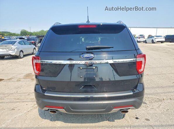 1FM5K7D82JGC91260 2018 FORD EXPLORER Black უკანა ხედი