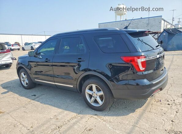 1FM5K7D82JGC91260 2018 FORD EXPLORER Black უკანა მარცხენა