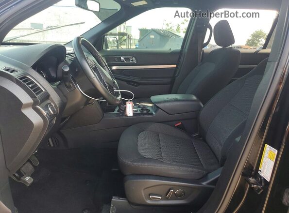 1FM5K7D82JGC91260 2018 FORD EXPLORER Black წინა სალონის ხედი
