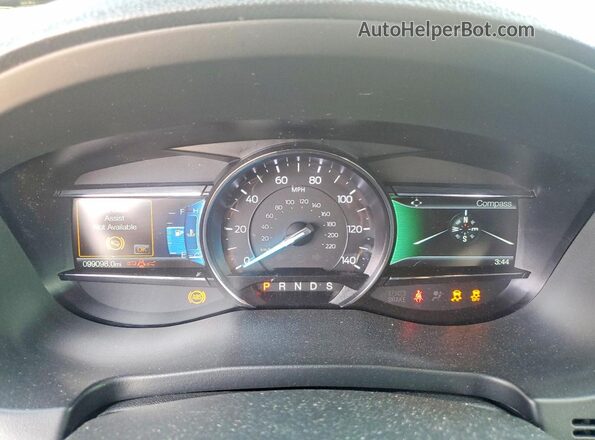 1FM5K7D82JGC91260 2018 FORD EXPLORER Black ხელსაწყოთა პანელის ხედი