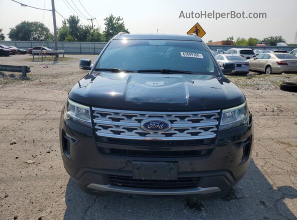 1FM5K7D82JGC91260 2018 FORD EXPLORER Black წინა ხედი