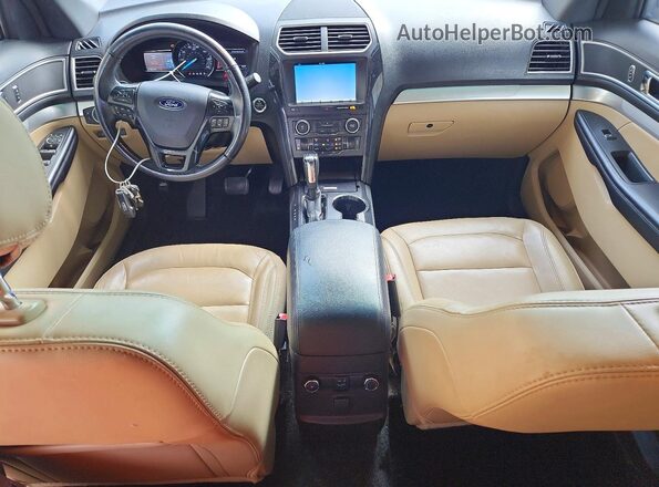1FM5K7D83HGB86902 2017 FORD EXPLORER Gray Vista del salpicadero