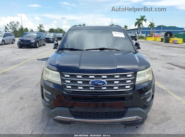 1FM5K7D83HGD49757 2017 FORD EXPLORER Черный Вид спереди