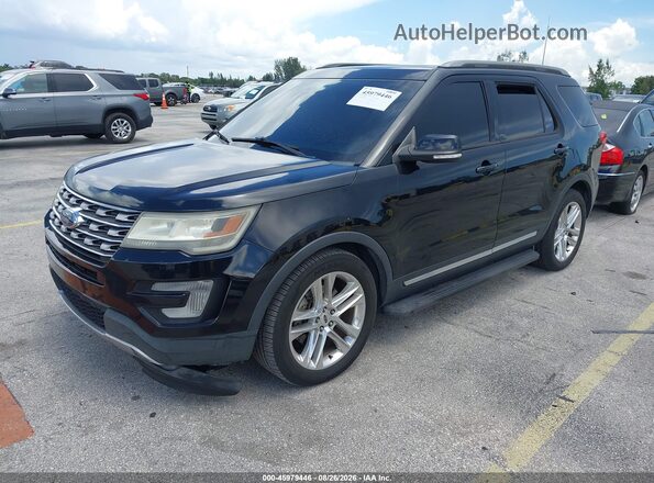 1FM5K7D83HGD49757 2017 FORD EXPLORER Черный Передняя левая четверть
