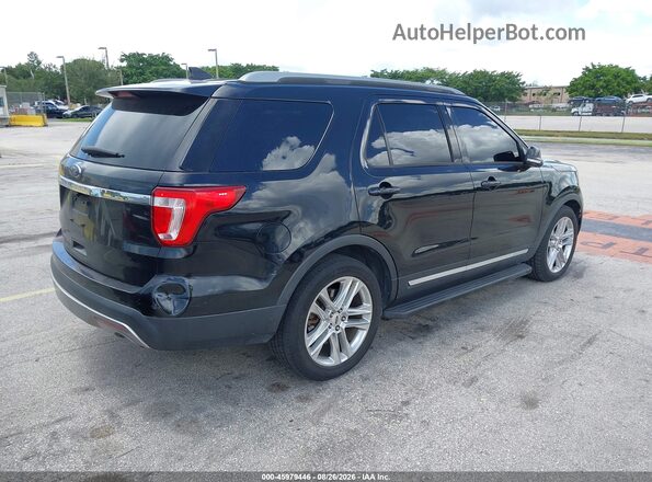 1FM5K7D83HGD49757 2017 FORD EXPLORER Черный Задняя правая четверть