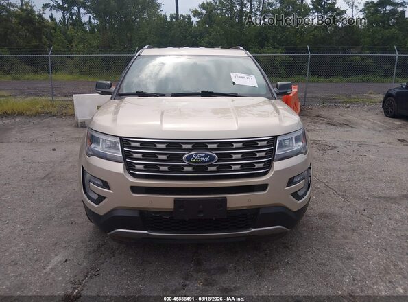 1FM5K7D83HGD79714 2017 FORD EXPLORER Beige Սարքավորումների վահանակի տեսք