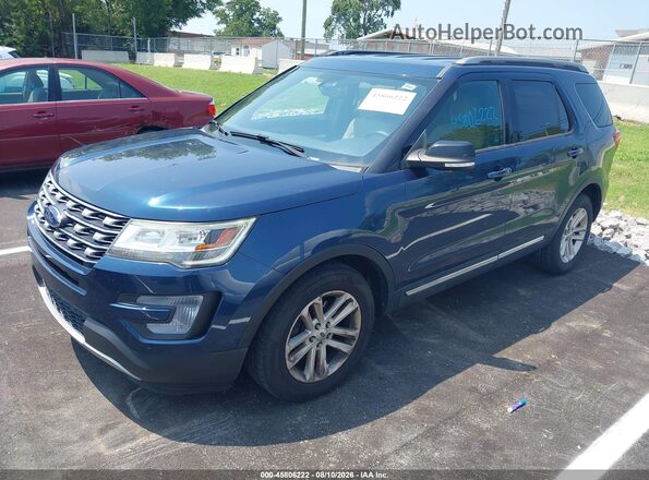 1FM5K7D83HGE01873 2017 FORD EXPLORER Navy Front left